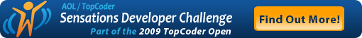AOL/TOpCoder Sensations Developer Challenge